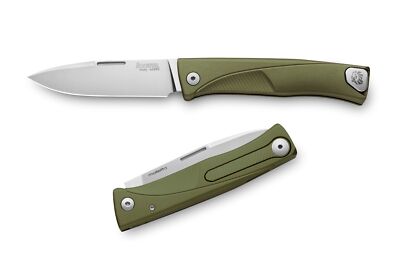 LionSTEEL Thrill SOLID Slip Joint Green Aluminum Folding Pocket Knife TLAGS