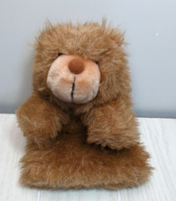Vintage plush brown bear hand puppet teddy