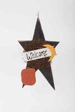 Fall Home Décor Autumn Wooden XL Welcome Star- Amish Made in USA