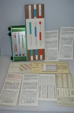 Top Rarit&auml;t Hans Fr&uuml;h Z&uuml;rich 1938 Biorythmus Rechner Maschine mit Zubeh&ouml;r