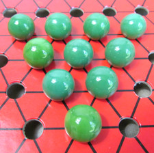 1974 Whitman Chinese Checkers Game Replacement Parts Pc Marbles Set 10 Green A2