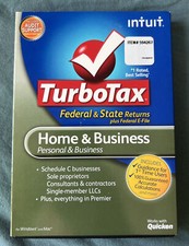 2011 TurboTax Home Business Federal State Returns Federal E-File