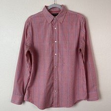 Banana Republic Long Sleeve Classic Fit Plaid Casual Button Down Dress Shirt M