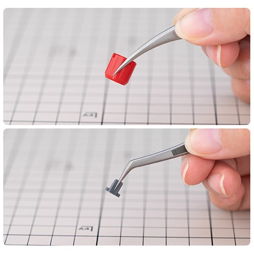 Precision Steel Angled Straight/Curved/Arc/Pointed Tweezers Model Building f - Picture 9 of 16