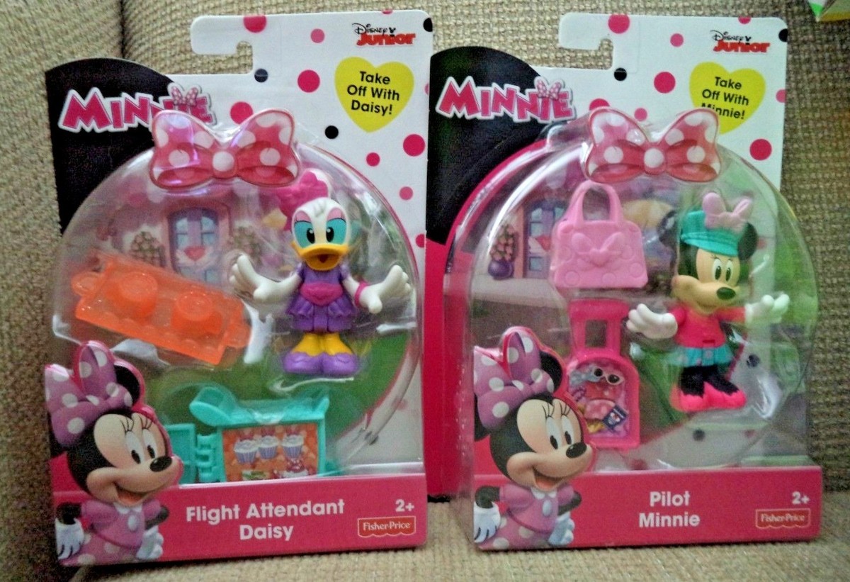Fisher Price Disney Flight Attendant Daisy & Pilot Minnie Figures