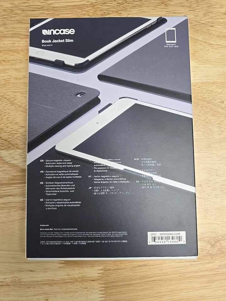 Chaqueta Incase Book Slim para iPad Mini 4 carbón Foto 2 de 3