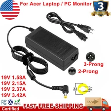 For Acer AC Adapter Laptop Charger Computer Monitor Power Supply 5.5*1.7mm Tip
