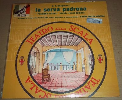 Giulini/Carteri/Rossi-Lemeni PERGOLESI La Serva Padrona  EMI 3C 163-01335 SEALED