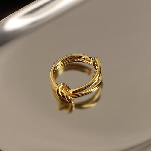 New Korean Style Unique Unisex 925 Sterling Silver Knot Ribbon Bold Open ring - Picture 6 of 31