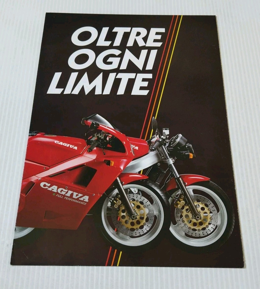 Prospectus Cagiva Mito 125 de 1988 la brochure souvenir de l'âge d'or des 125 sportives