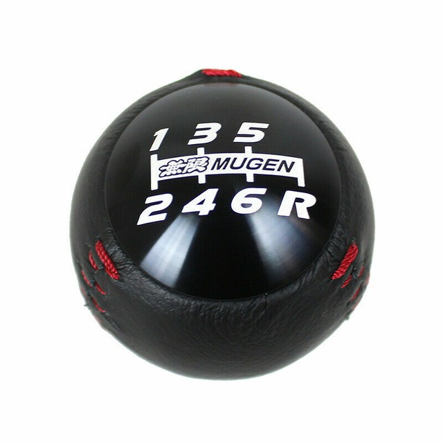 6 Speed JDM Mugen Leather shift knob for HONDA CRZ Type R Civic FA5 FG2