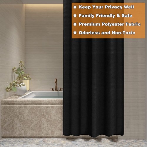 Waschbarer kleiner Stall Duschvorhang, 70" x 40" schmal Waffelmuster Stoff - Bild 9 von 9