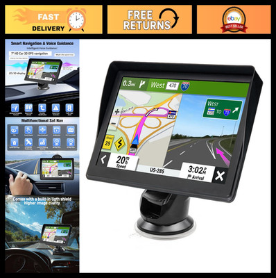 7'' HD Touchscreen GPS Navigator for Car, Truck & RV - Free Lifetime Maps & Voice