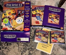 Print Artist 4.0 Platinum 4 CD Set 1998 Sierra Home Windows 95 Vintage Used