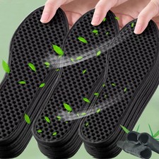 Mesh Bamboo Charcoal Shoes Insoles 1/10pairs Deodorant Breathable Running Sports
