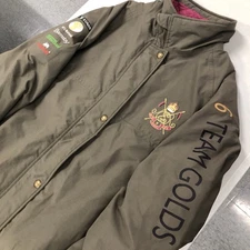 Joules Mary King Equestrian Jacket Womens US 14 Gold Medals Elastic Cuffs