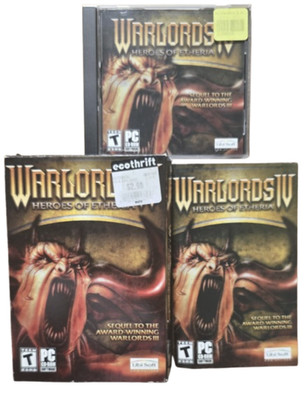 Warlords IV Heroes Of Etheria Ubisoft 2003 PC Game - Complete CIB