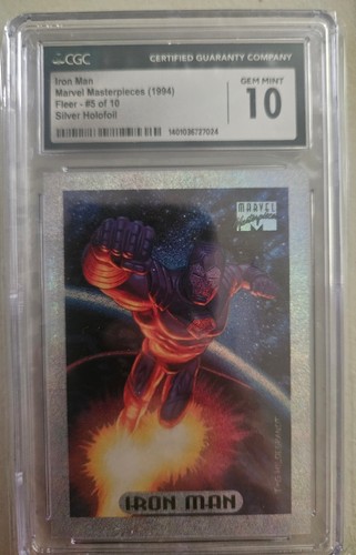 1994 Marvel Masterpieces - Iron Man Silver Holofoil #5 - CGC 10