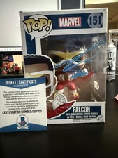 Funko Pop! Marvel - Falcon Signed by Anthony Mackie (Beckett COA)