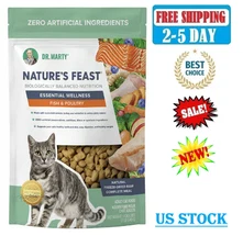 Dr. Marty Nature's Feast Essential Wellness Beef, Salmon & Poultry Cat Food 12oz