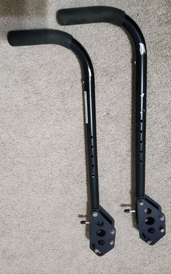 Push Handle Set Hand Grip quickie Ts wheelchair Left Right w Mount Bracket Post