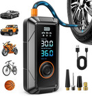 Tire Inflator Portable Air Compressor Cordless 12V DC Air Inflator For Car Bikes