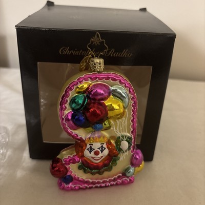 Christopher Radko Ornament High Jinks Stack Of Clowns rare
