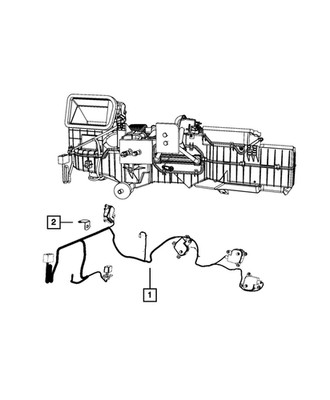Genuine Mopar A/C And Heater Wiring 68068732AA