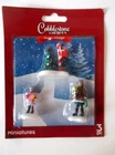 Cobblestone Corners Christmas Winter Village Set 3 miniature  figurines
