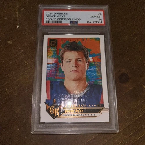 2024 Panini Donruss - Rookie Gridiron Kings Drake Maye #3 (RC) PSA 10