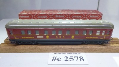 Märklin H0 4010, 346/3 DRG Blech DSG Schlafwagen, gepflegt, rote Ers.-OVP -#2578