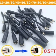 LOT 40X~DC/AC~Power~Charger~Converter~Adapter~Cable~7.4mm~To~4.5mm~For~HP/Dell-