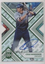 2018 Elite Extra Edition Status Emerald Die-Cut 5/25 Cole Roederer #76 Auto r7d