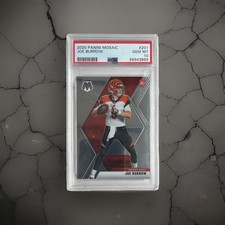 2020 Panini Mosaic Joe Burrow Rookie #201 Bengals PSA 10 NFL Football Card