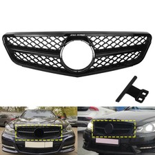 Kühlergitter Kühlergrill Gitter Schwarz Für Mercedes C-Klasse W204 C204 S204
