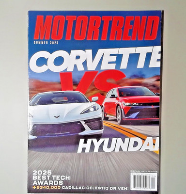 MOTORTREND Summer 2025 CORVETTE VS HYUNDAI 2025 Best Tech Awards
