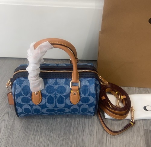Mini Rowan Crossbody Signature Denim Natural CY742