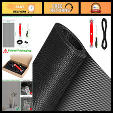 Pet Proof Window Screen Replacement Kit 39"x118" Durable Mesh for Sliding Doors