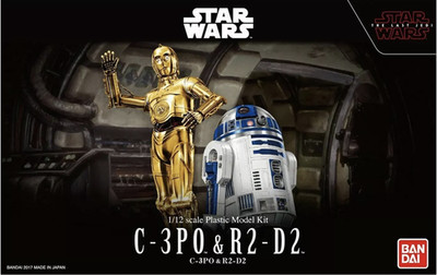 Bandai 2393011 Star Wars C-3PO & R2-D2 1/12 Scale Plastic Model