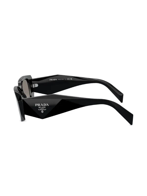 Prada Men's and Women’s Black Rectangle Sunglasses - Image 2 of 2