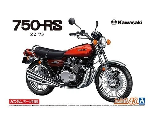 AOSHIMA 06531 1/12 KAWASAKI 750RS Z2 '73 CUSTOM PARTS  MOTORBIKE PLASTIC KIT