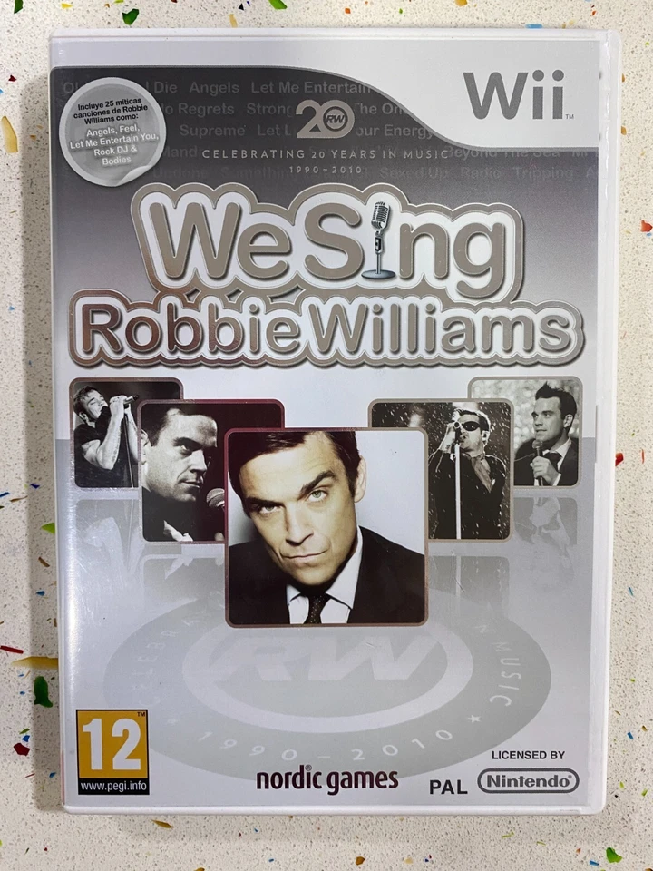 WE SING ROBBIE WILLIAMS NINTENDO WII OID BEFORE ANGELS STRONG KIDS ROCK DJ ...
