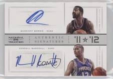2012 National Treasures Silver 22/49 Kendall Marshall Markieff Morris Auto 4wf