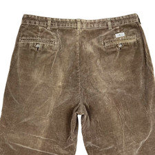Vintage Polo Ralph Lauren Pants Mens 38x29 Brown Corduroy Classic Preppy
