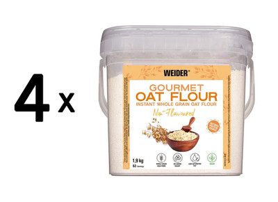 4 x Weider Oat Flour (1900g) Natural (7,89 EUR/kg)