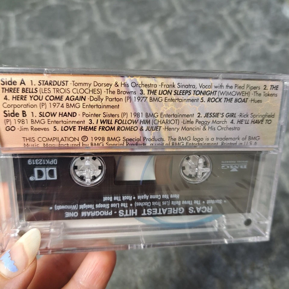 RCA Greatest Hits Collection Cassette Tape Great Songs DOLLY PARTON THE TOKENS - Image 3 of 4