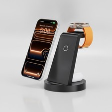 3 in 1 Wireless Charging Station for iPhone 17 16 15 14 Pro Max Apple Watch