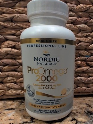 Nordic Naturals ProOmega 2000 - 1125 Mg EPA / 875 Mg DHA   90 Soft Gels - Lemon 