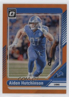 2024 Panini Donruss Optic Orange Prizm 23/249 Aidan Hutchinson #68 1i3m