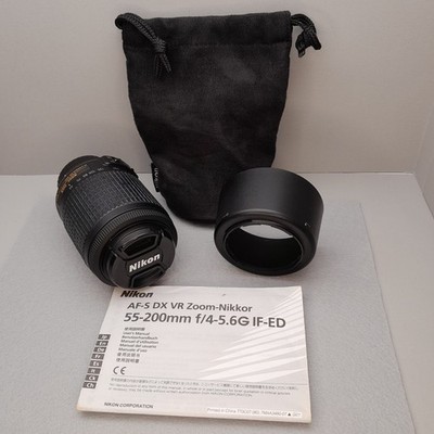 Nikon AF-S DX 55-200mm f/4-5.6G ED VR Zoom Nikkor Lens Great Condition Tested